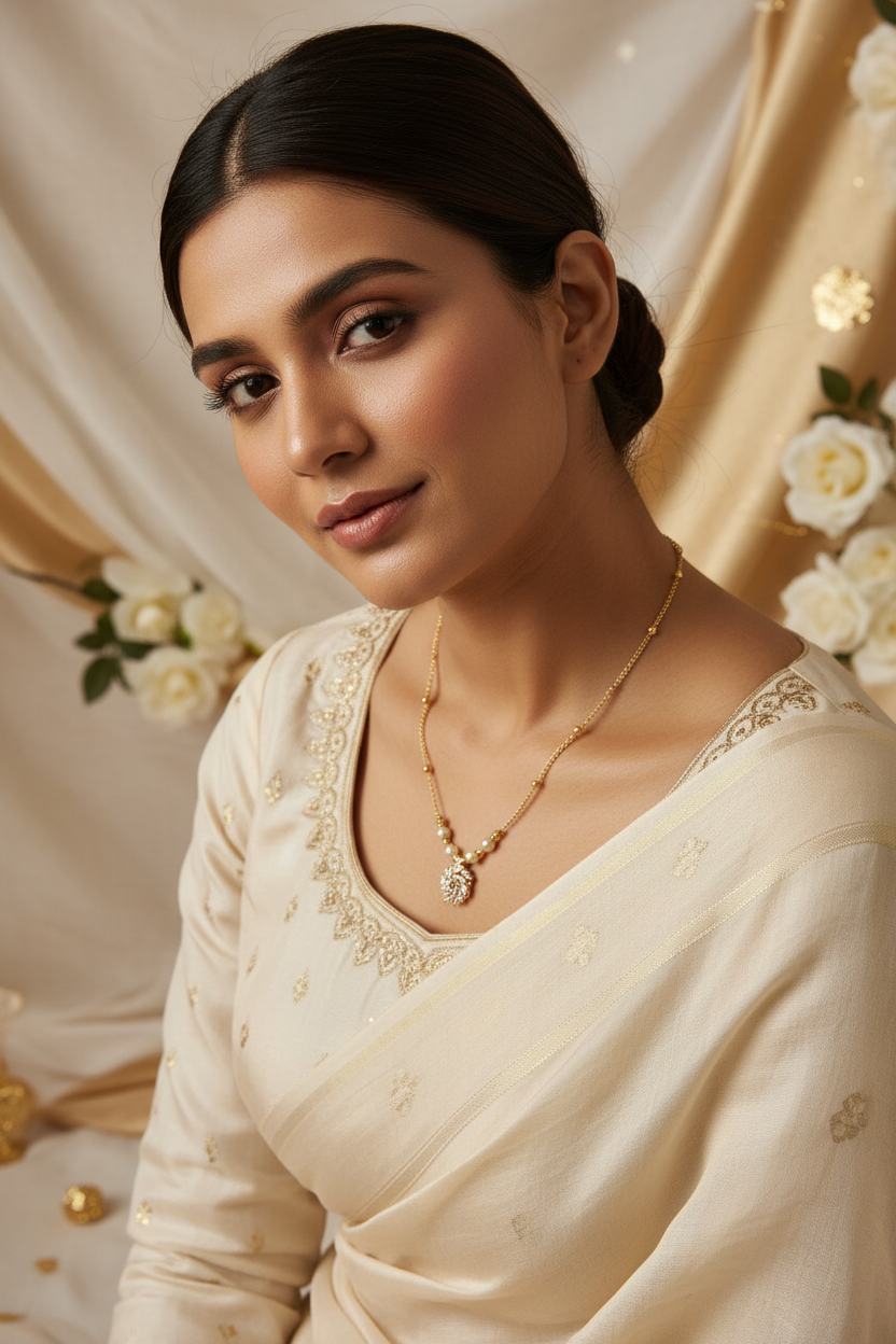 AD Stone Pendant Chain