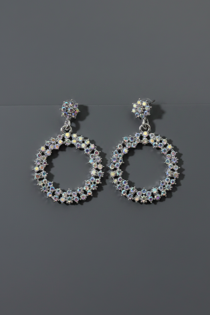 Earrings Rainbow Stones