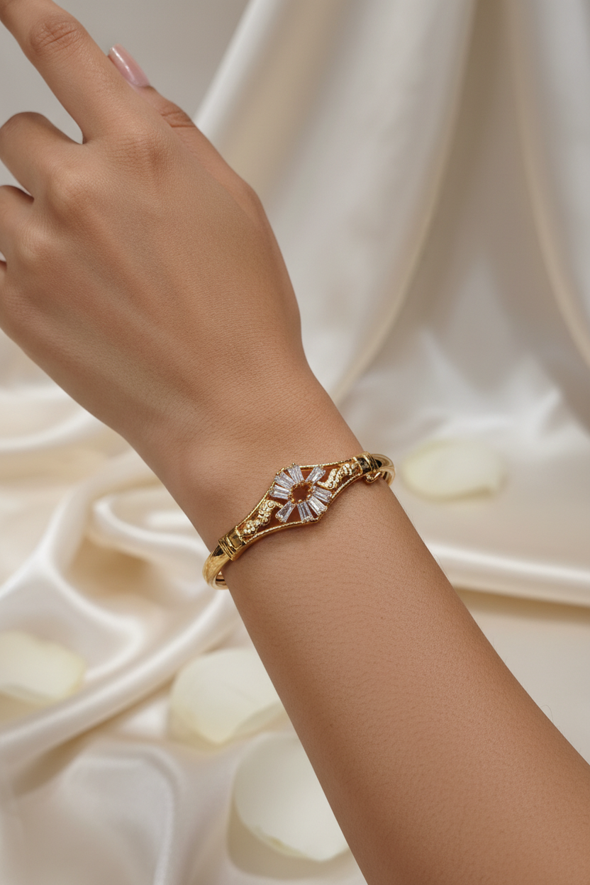 Gold Replica Floral Bracelet