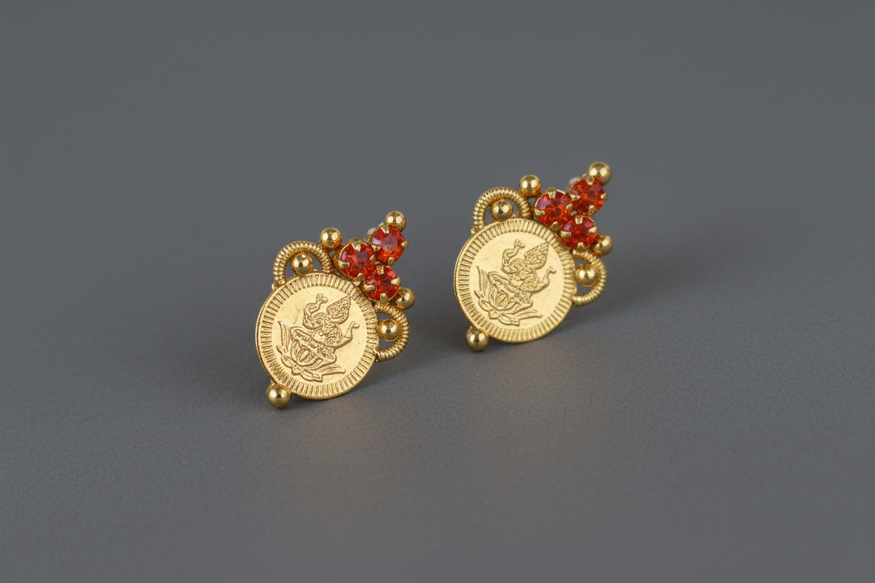 Gold Lakshmi Earring