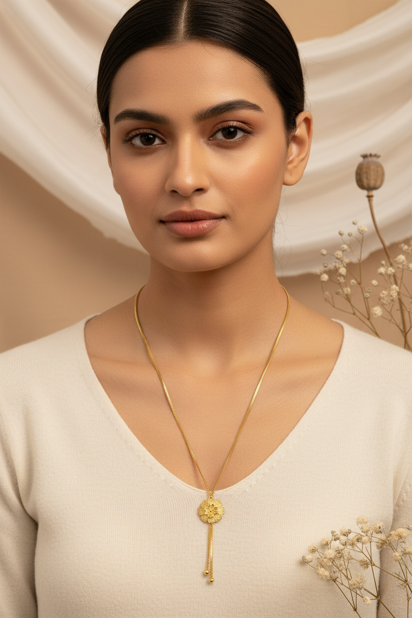 Floral Gold Replica Chain