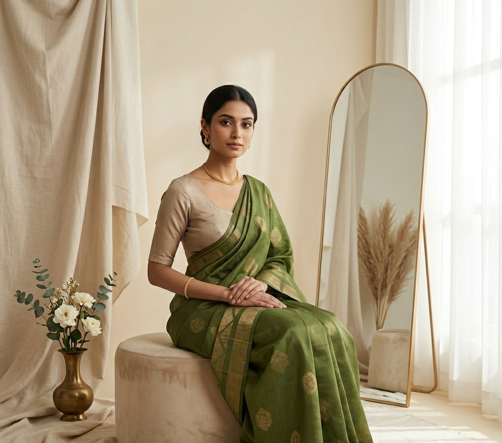 Green Weave Saree
