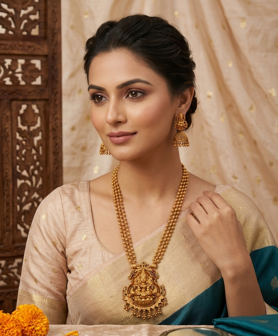 Matte Lakshmi Chain
