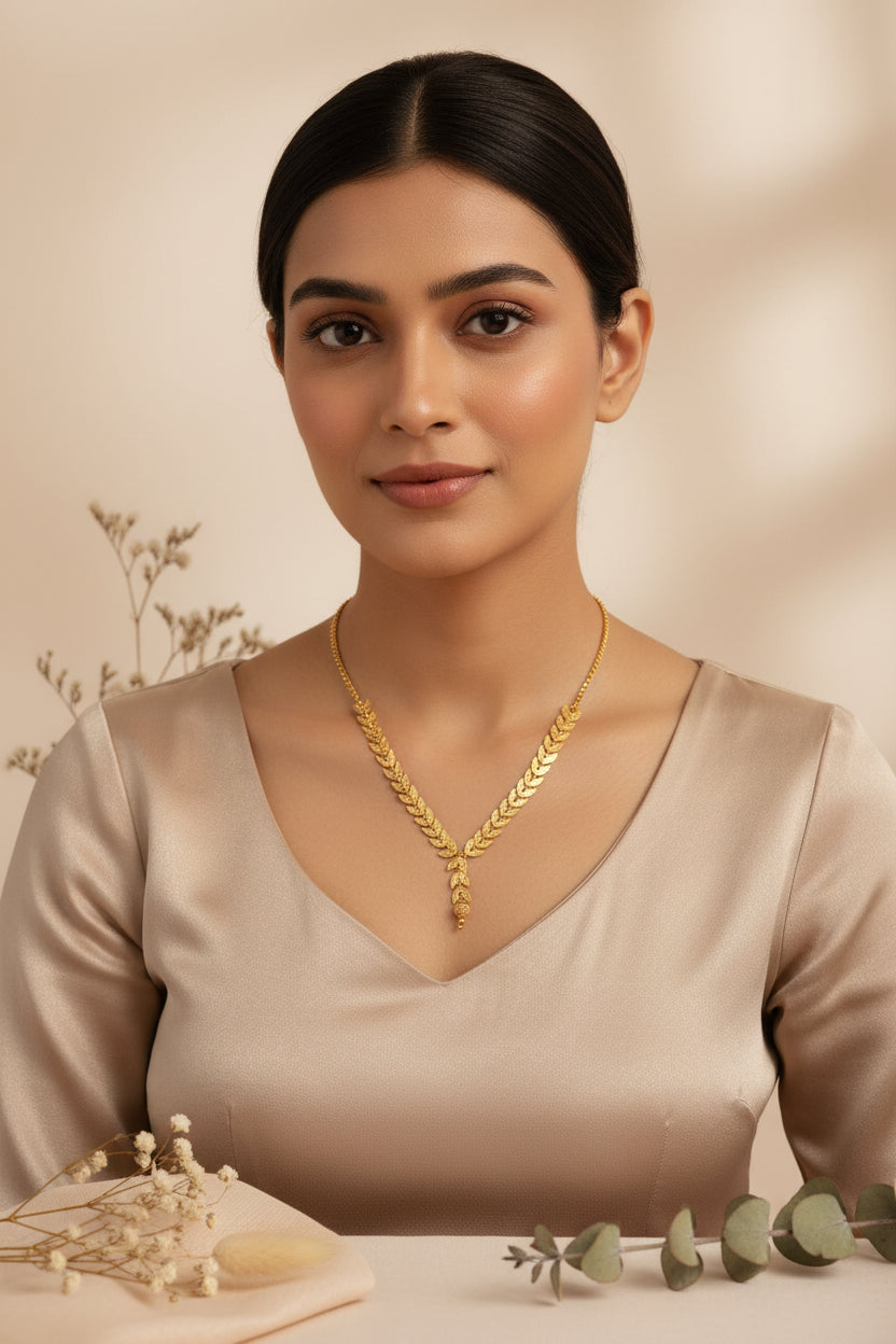 Gold Replica Leaf Chain