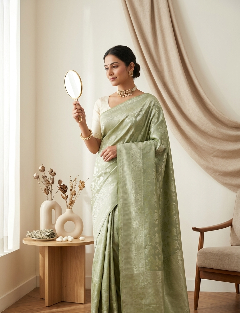 Light Green Silver Varnam