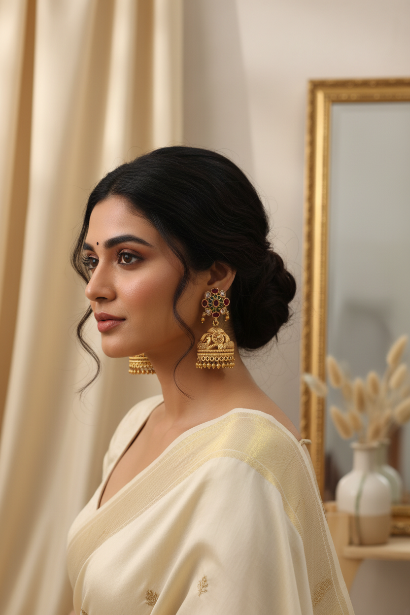 Matte Jhumkas Earrings Multi