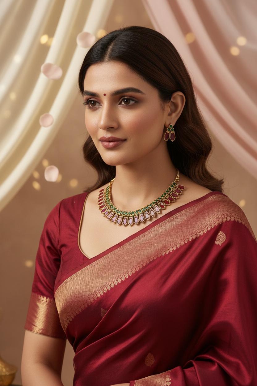 Multicolor Palak Choker
