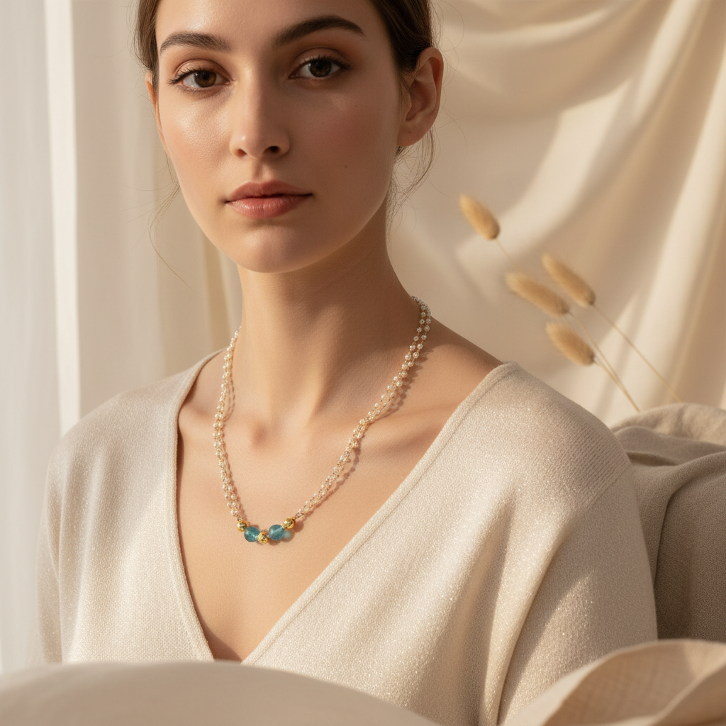 Two Line Pearl Chain