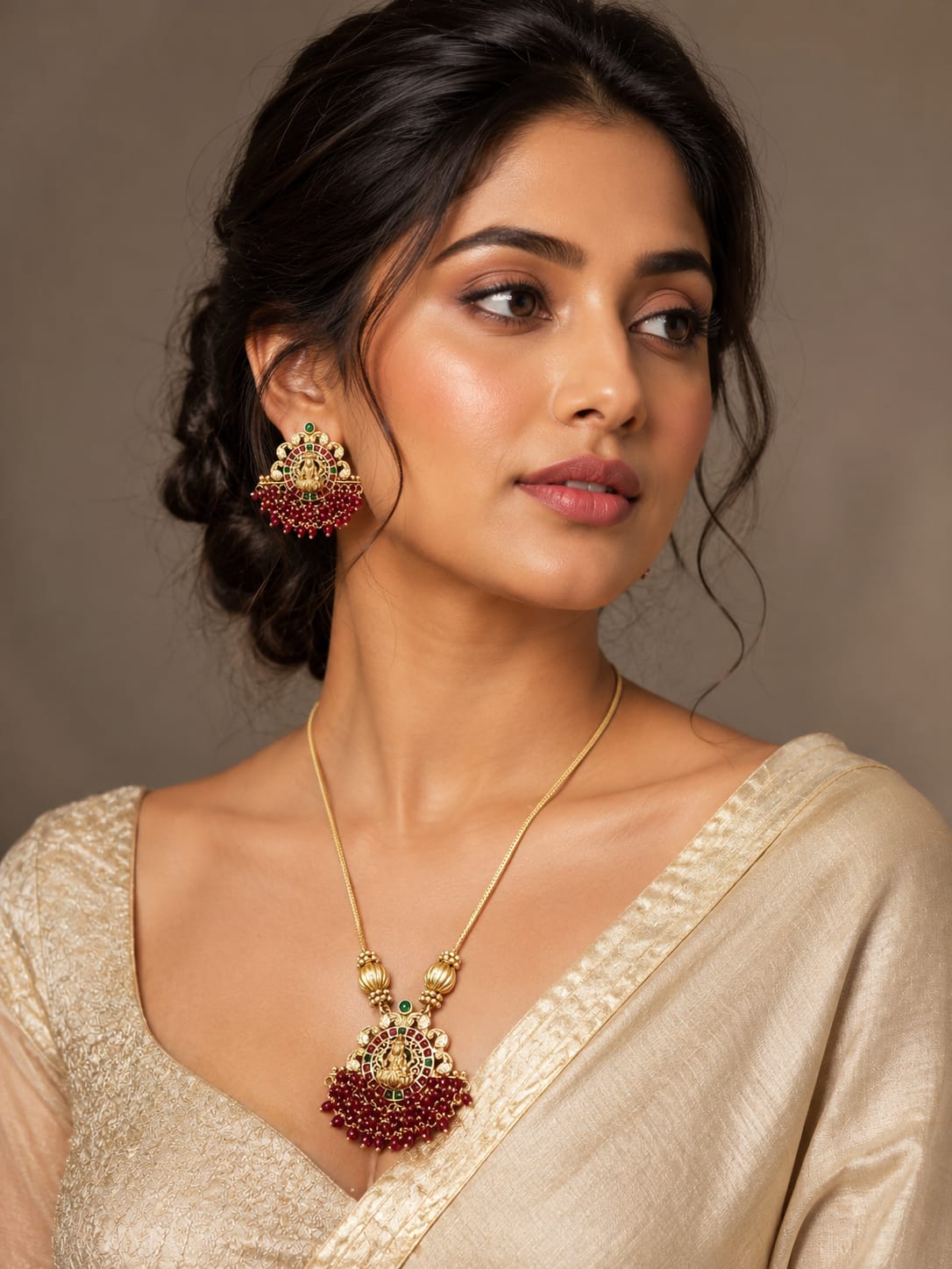 Lakshmi Pink Crystal Chain