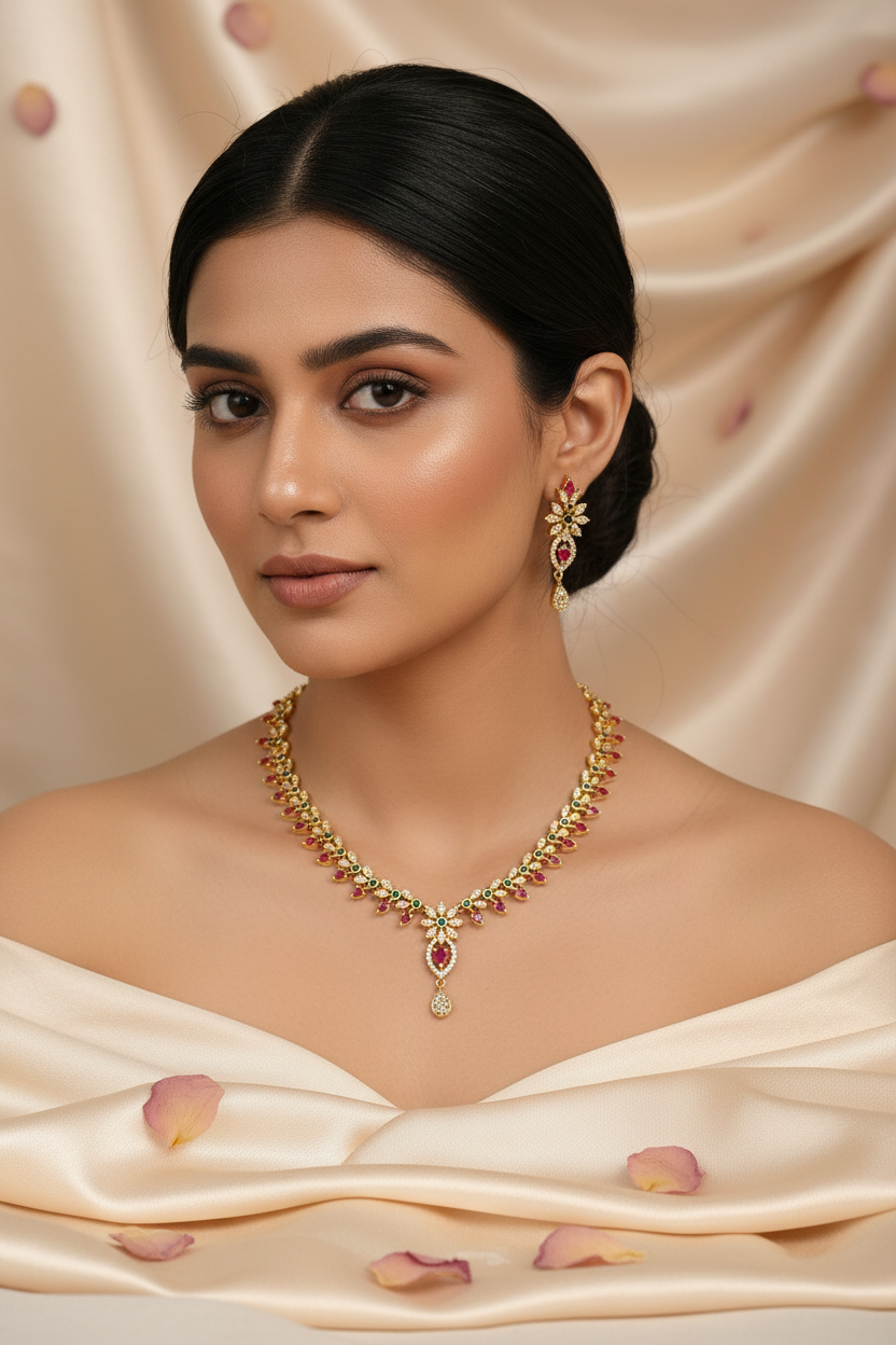 Premium Multi AD Necklace