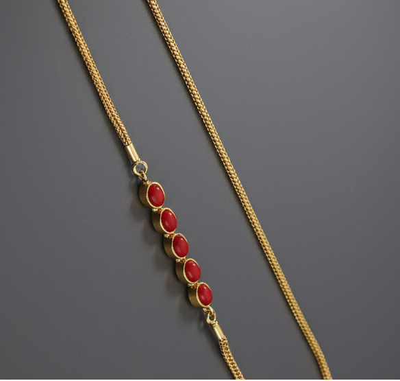 Red Coral Mop Chain