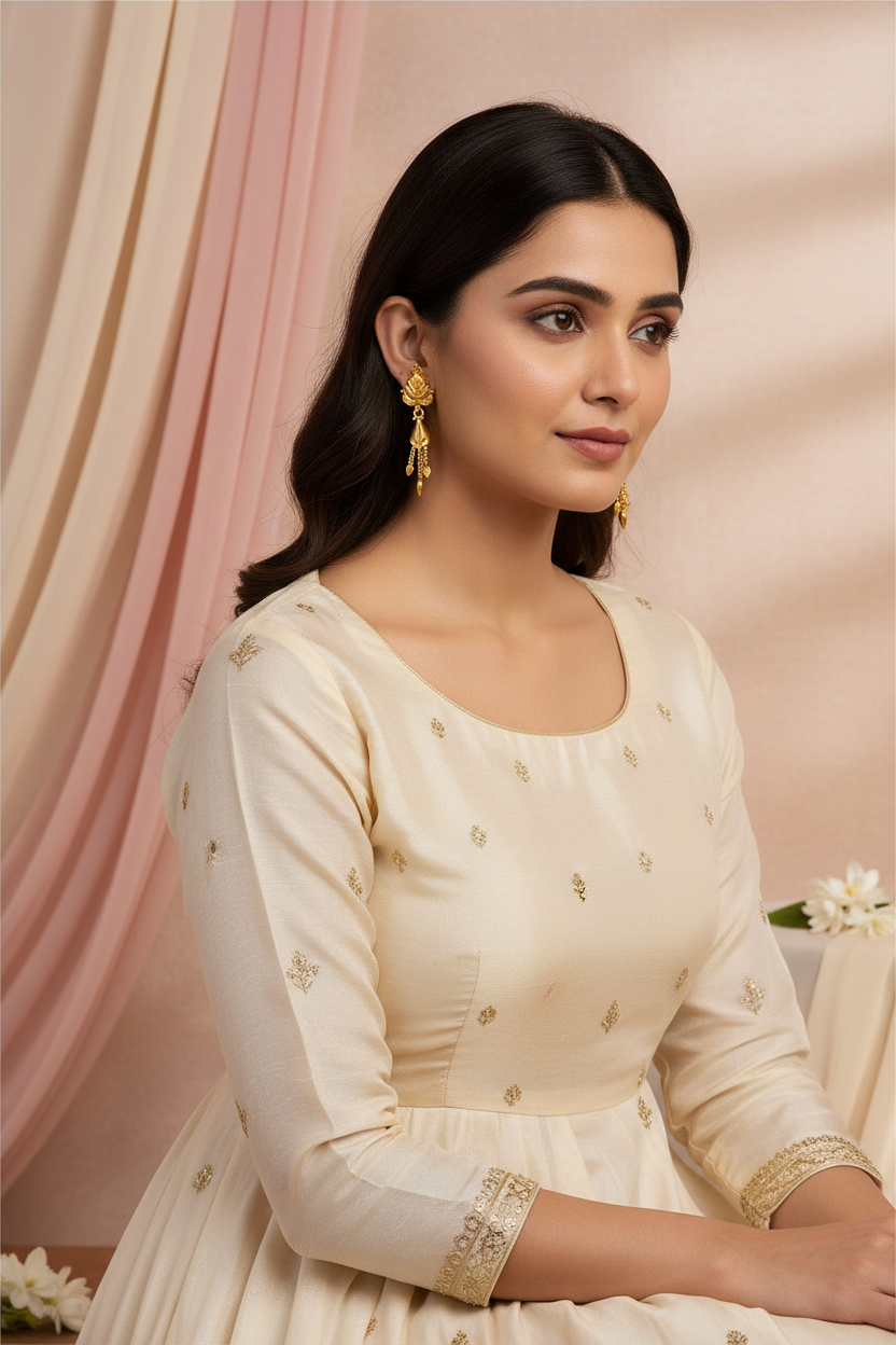 golden leaf earrings