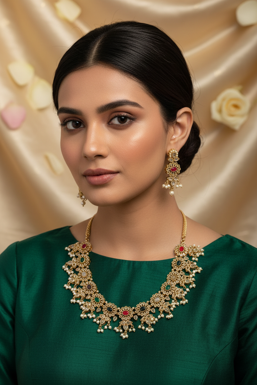 Premium Navratna Necklace
