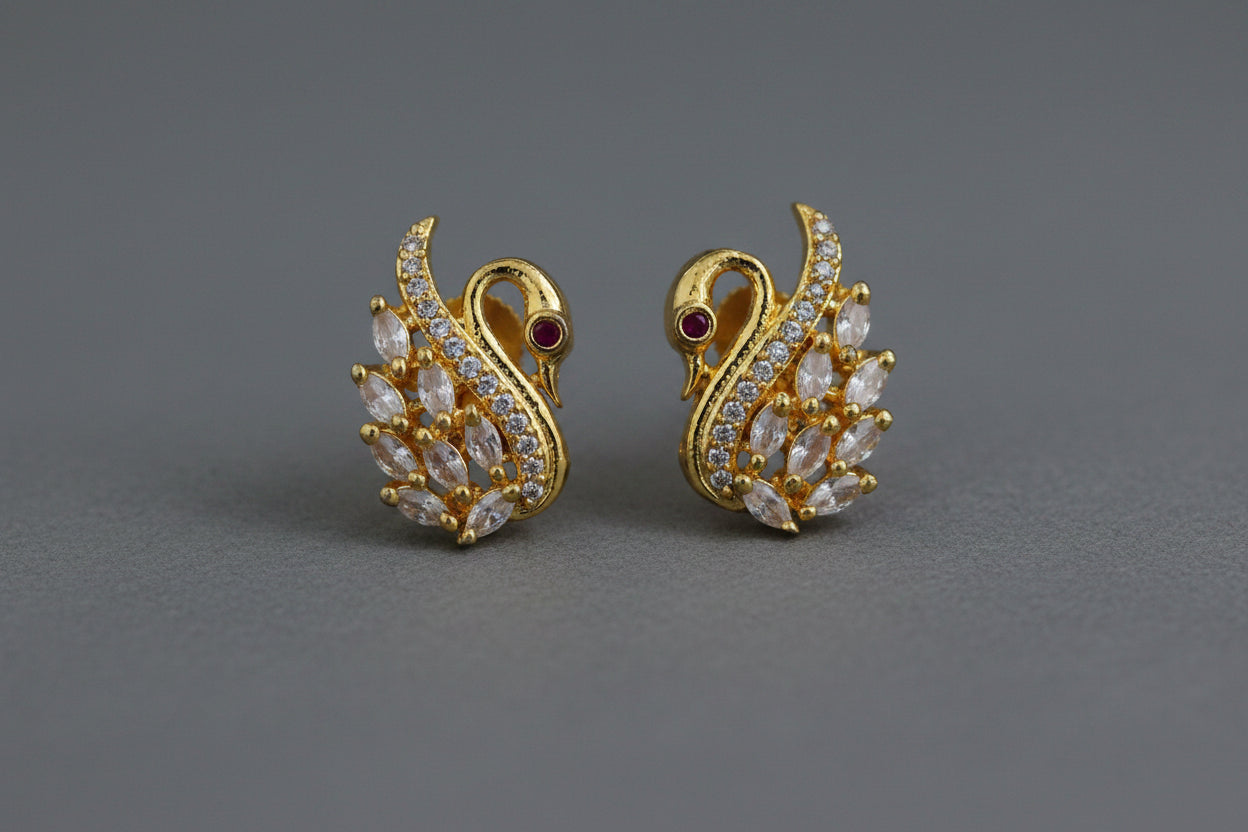 Premium-AD-Swan-Earrings