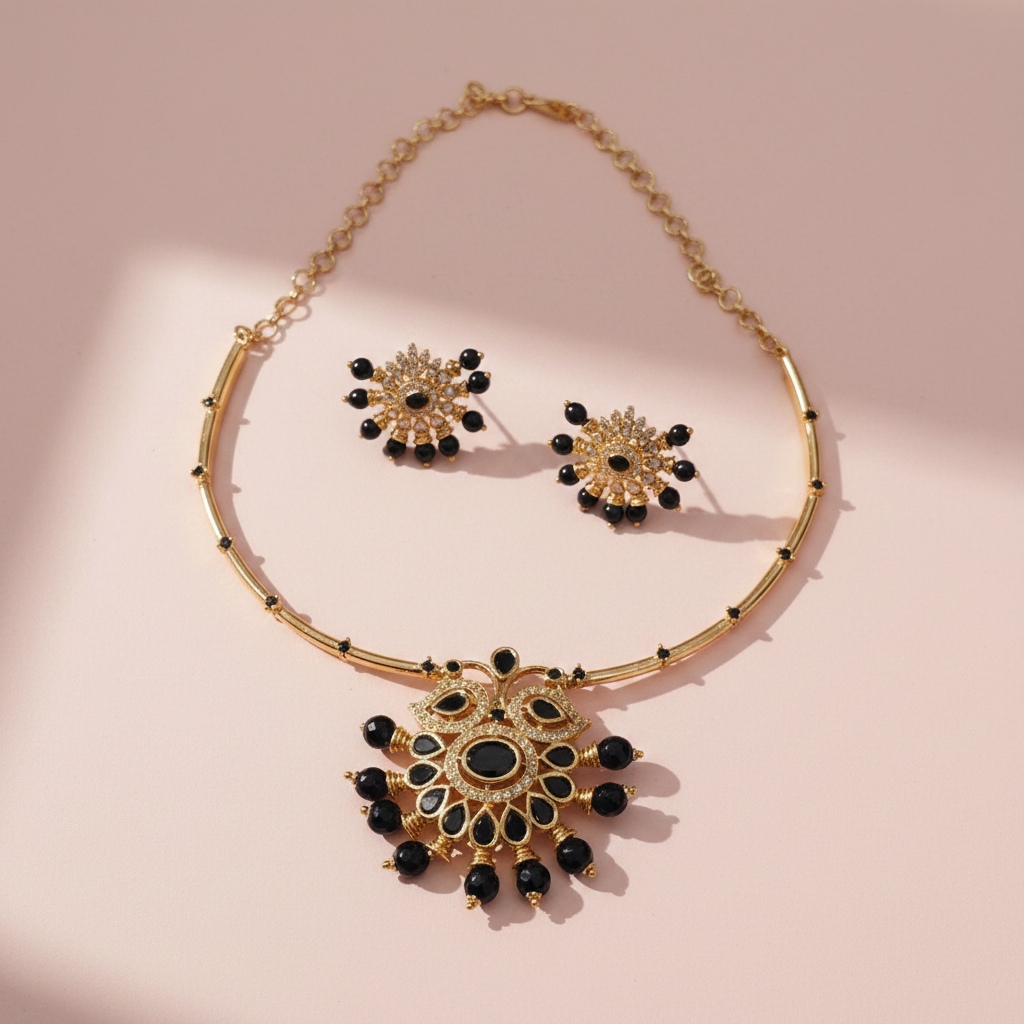 AD Black Crystal Choker