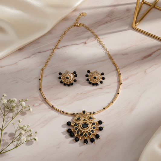 AD Black Crystal Choker