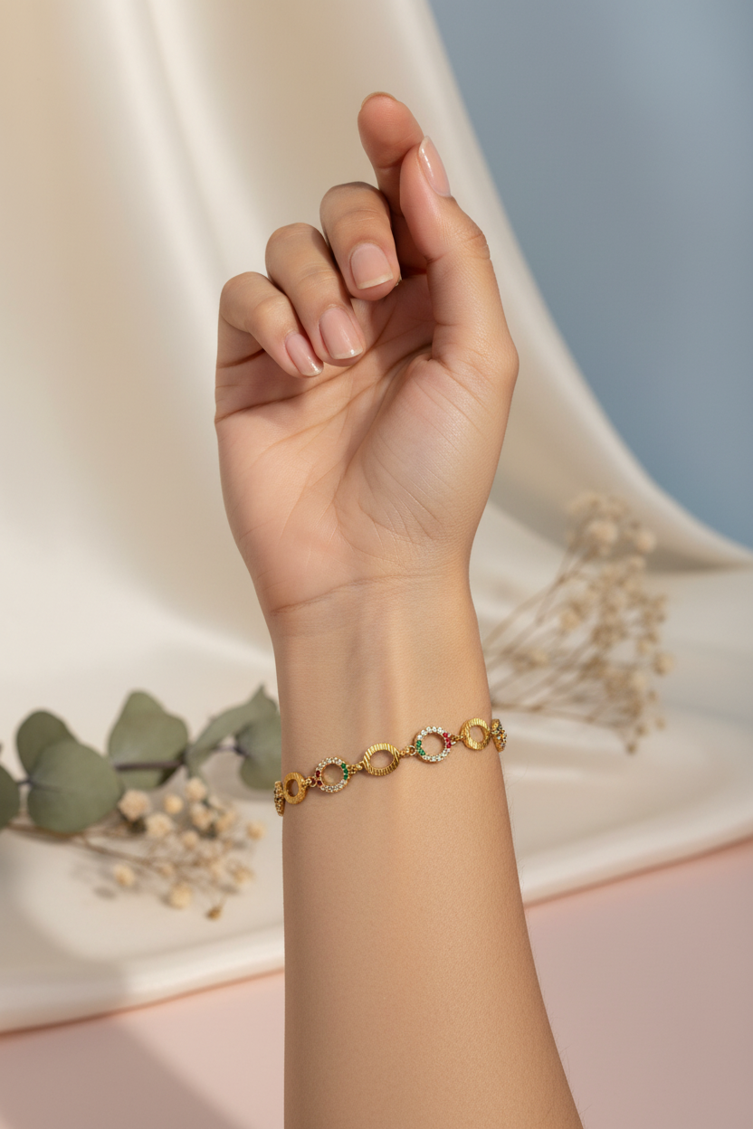 Gold Replica AD Bracelet