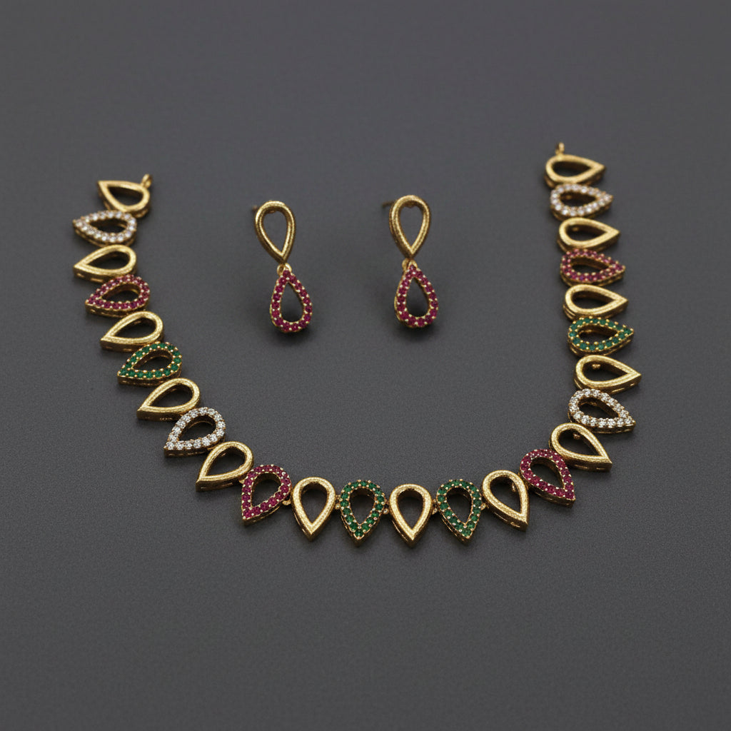 AD Tear Drop Necklace