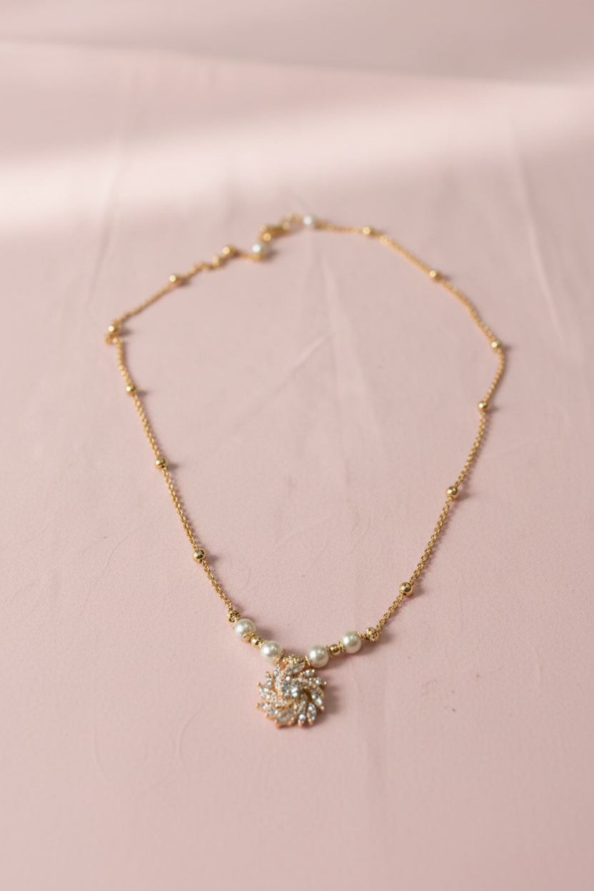 AD Stone Pendant Chain