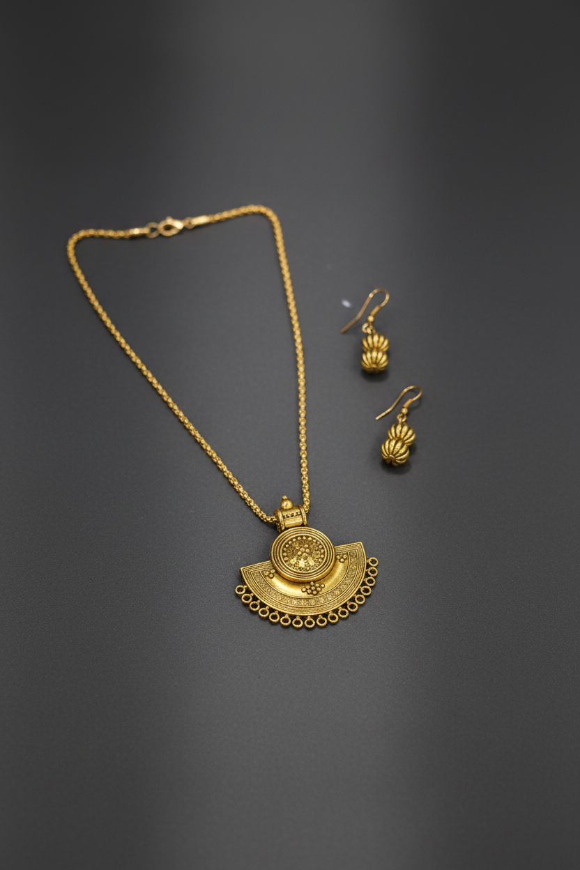 Antique oxidised chain 