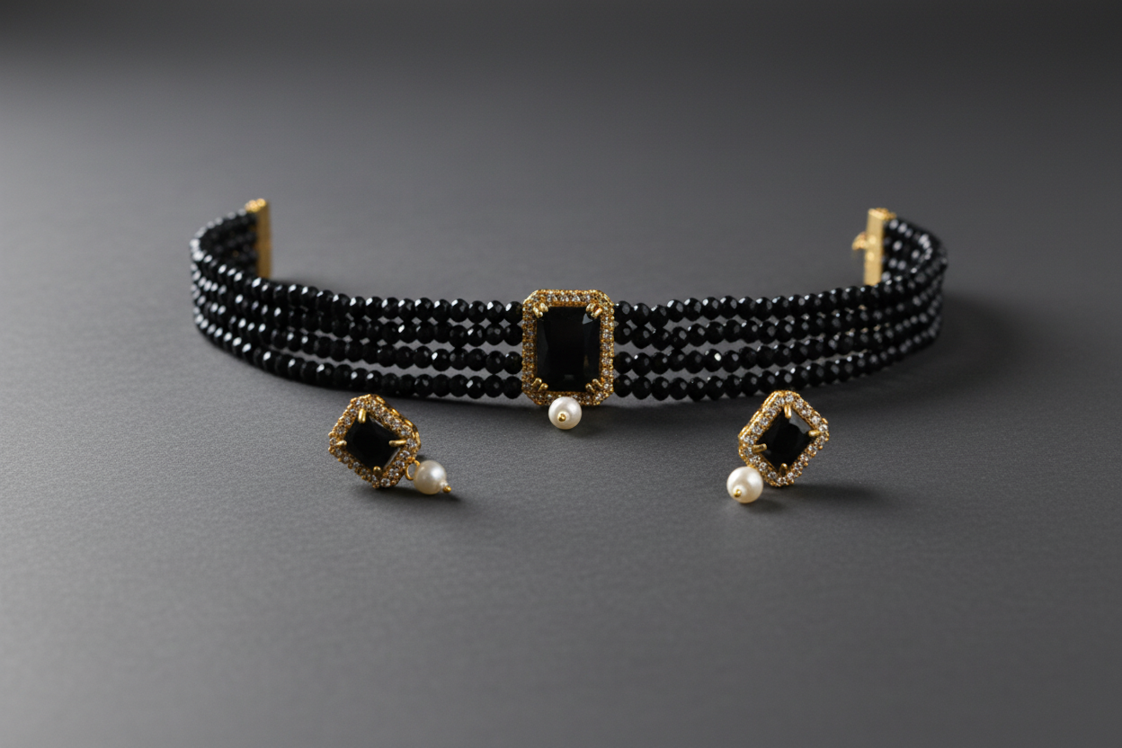 Black-Bead-Choker
