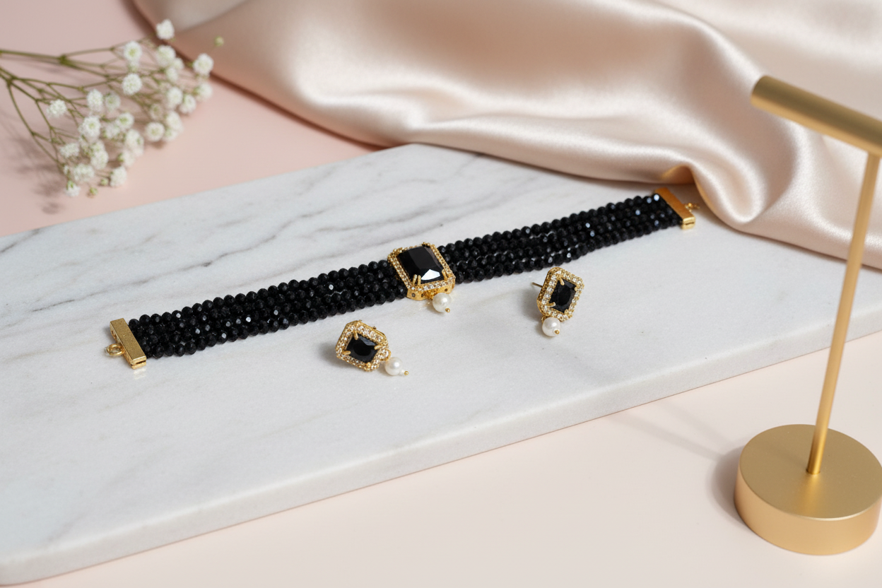 Black-Bead-Choker