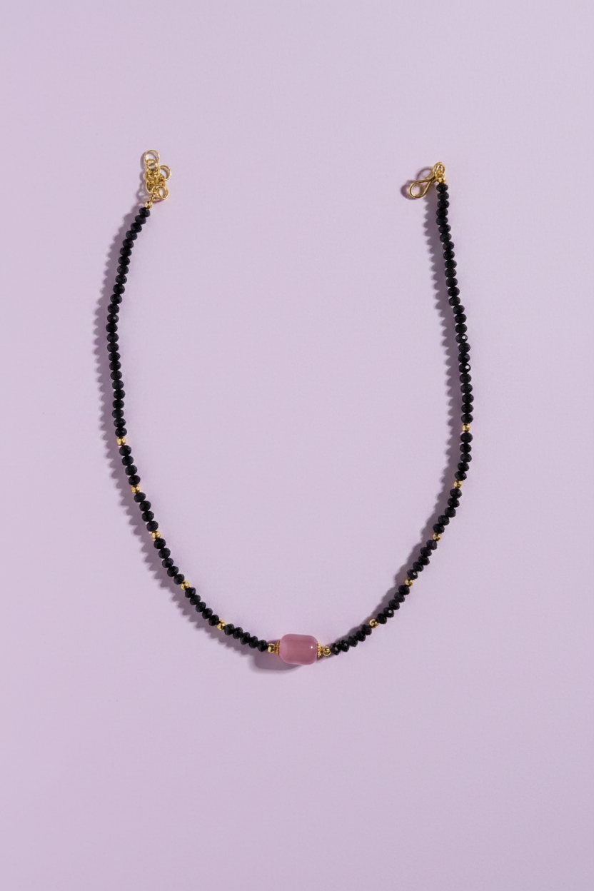 Black Crystal Beads