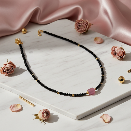 Black Crystal Beads