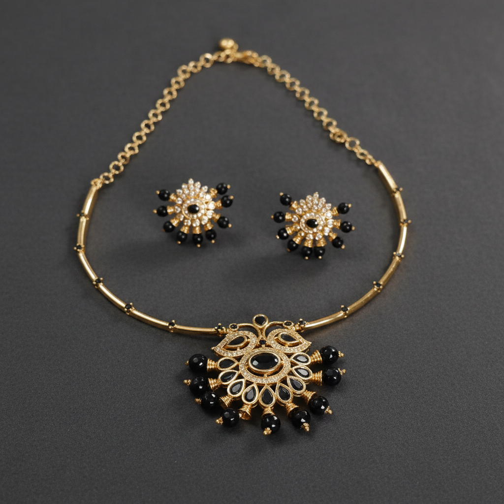 AD Black Crystal Choker