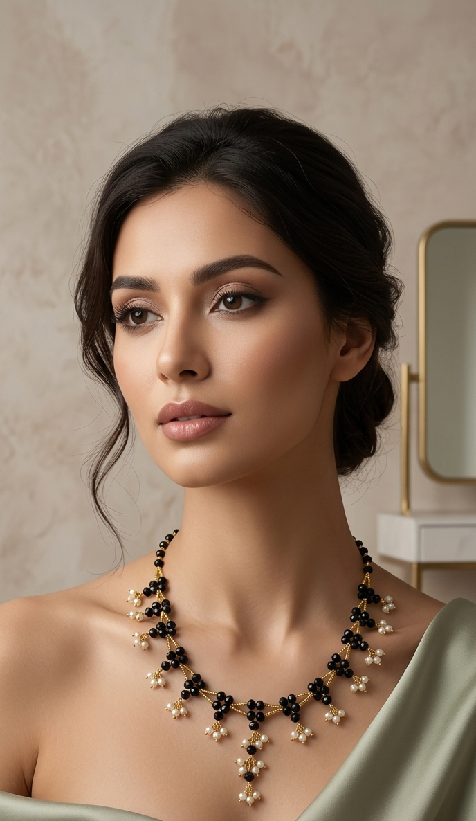 Black Crystal Chain
