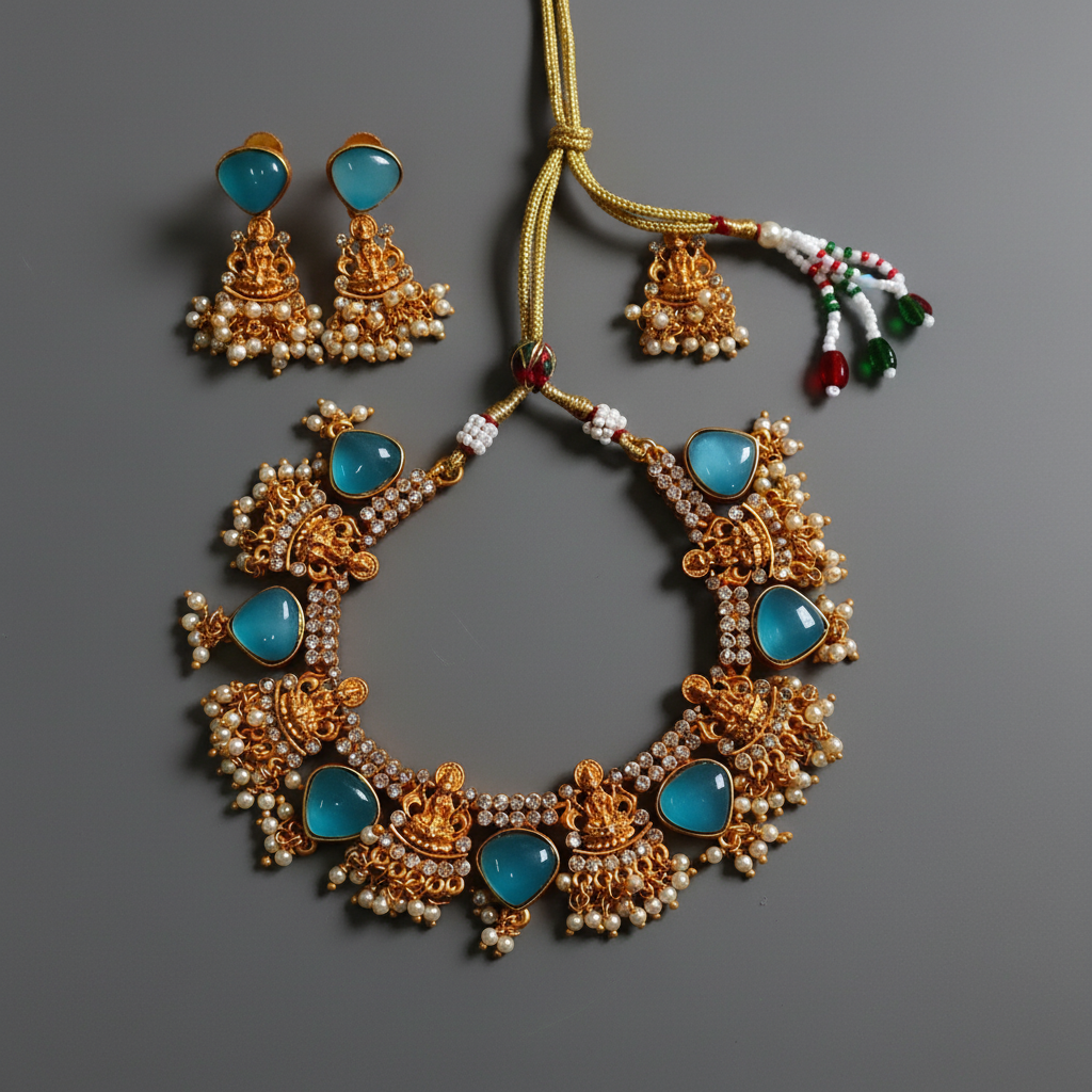 Blue-Stone-Matte-Necklace