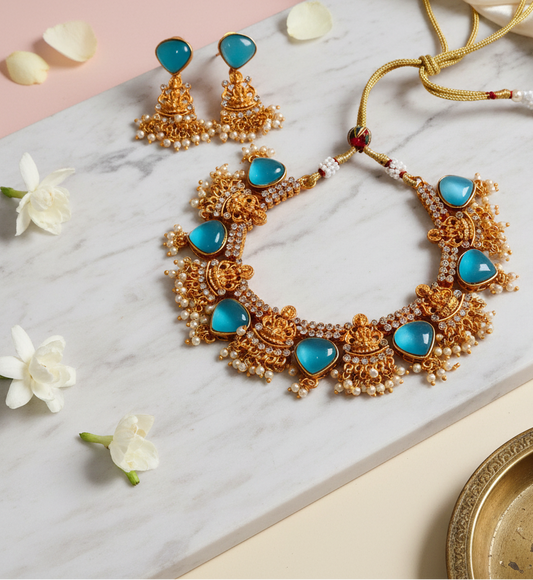 Blue-Stone-Matte-Necklace