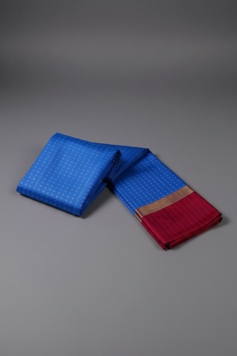 Blue Arni Silk Saree