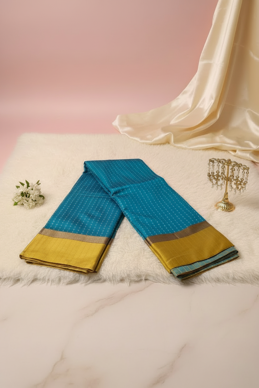 Blue Soft Silk Saree