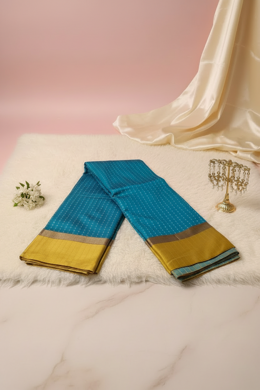 Blue Soft Silk Saree