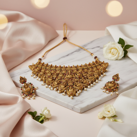 Bridal-Temple-Matte-Choker
