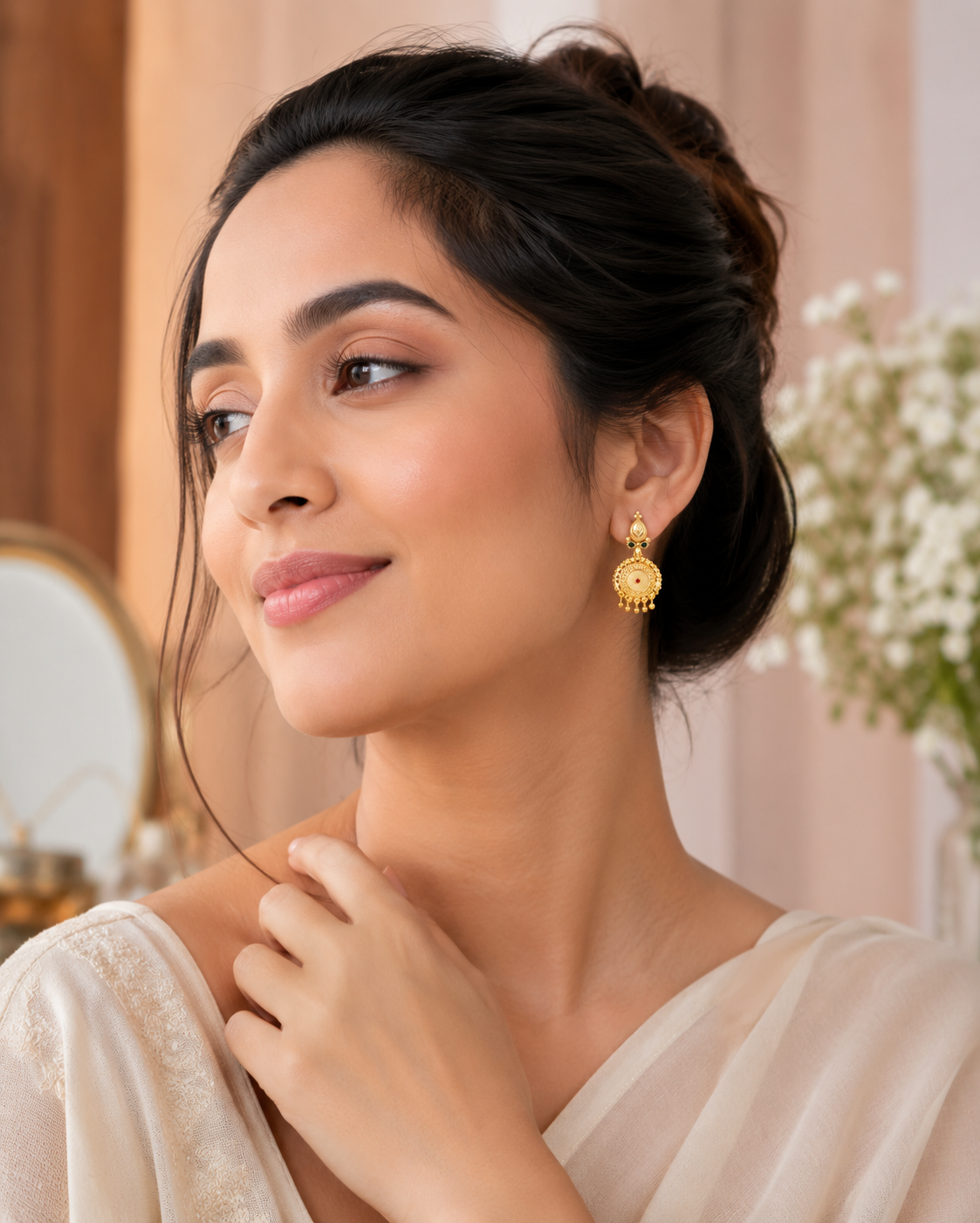 Gold Chakra Earrings