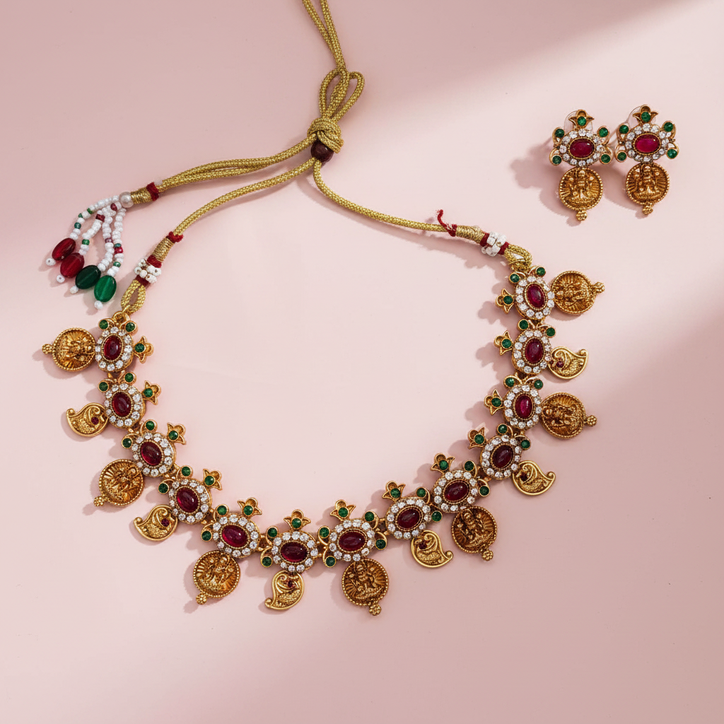 Lakshmi Coin Necklace