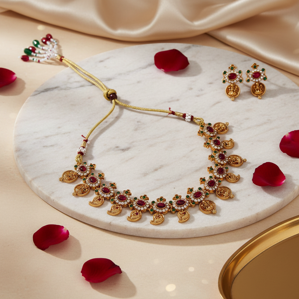 Lakshmi Coin Necklace