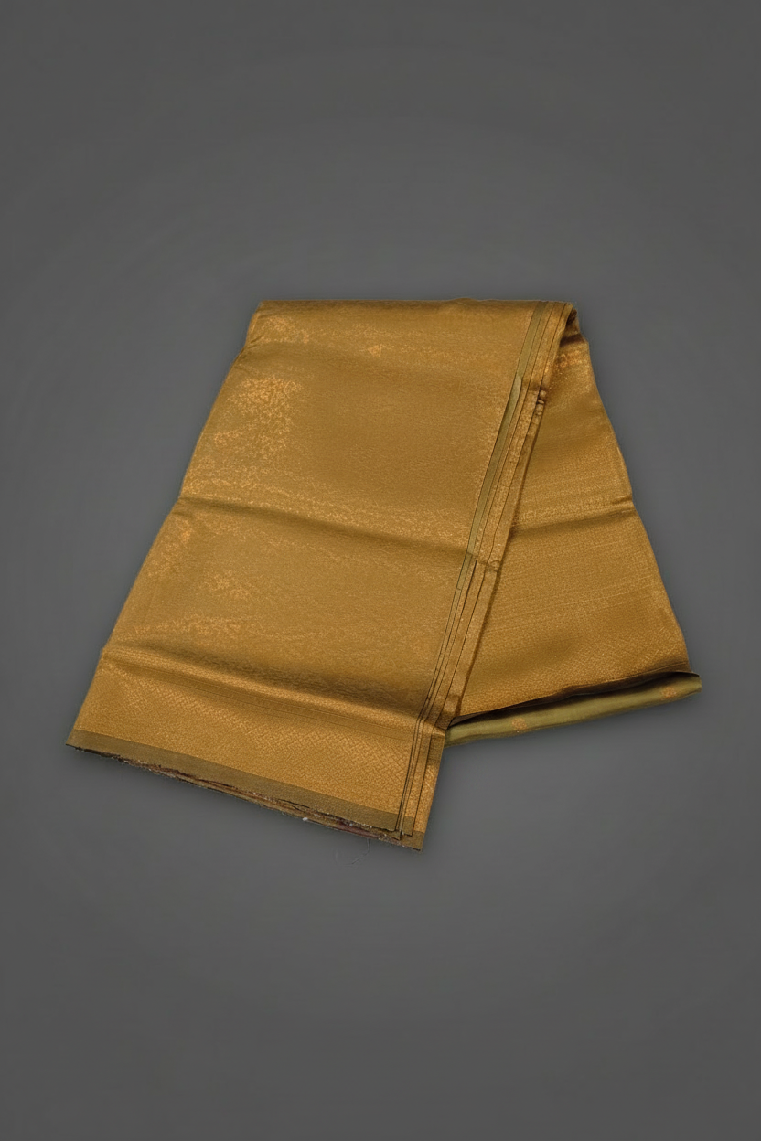Copper Zari Drape Saree