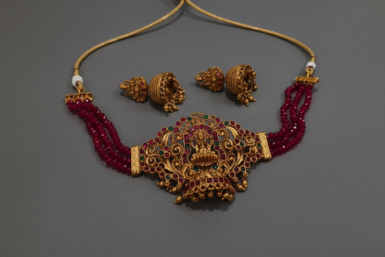 Red Crystal Kemp Choker