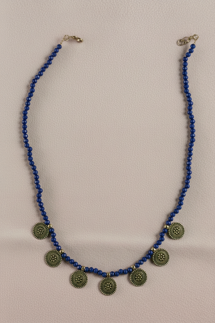 Dark Blue Crystal Chain