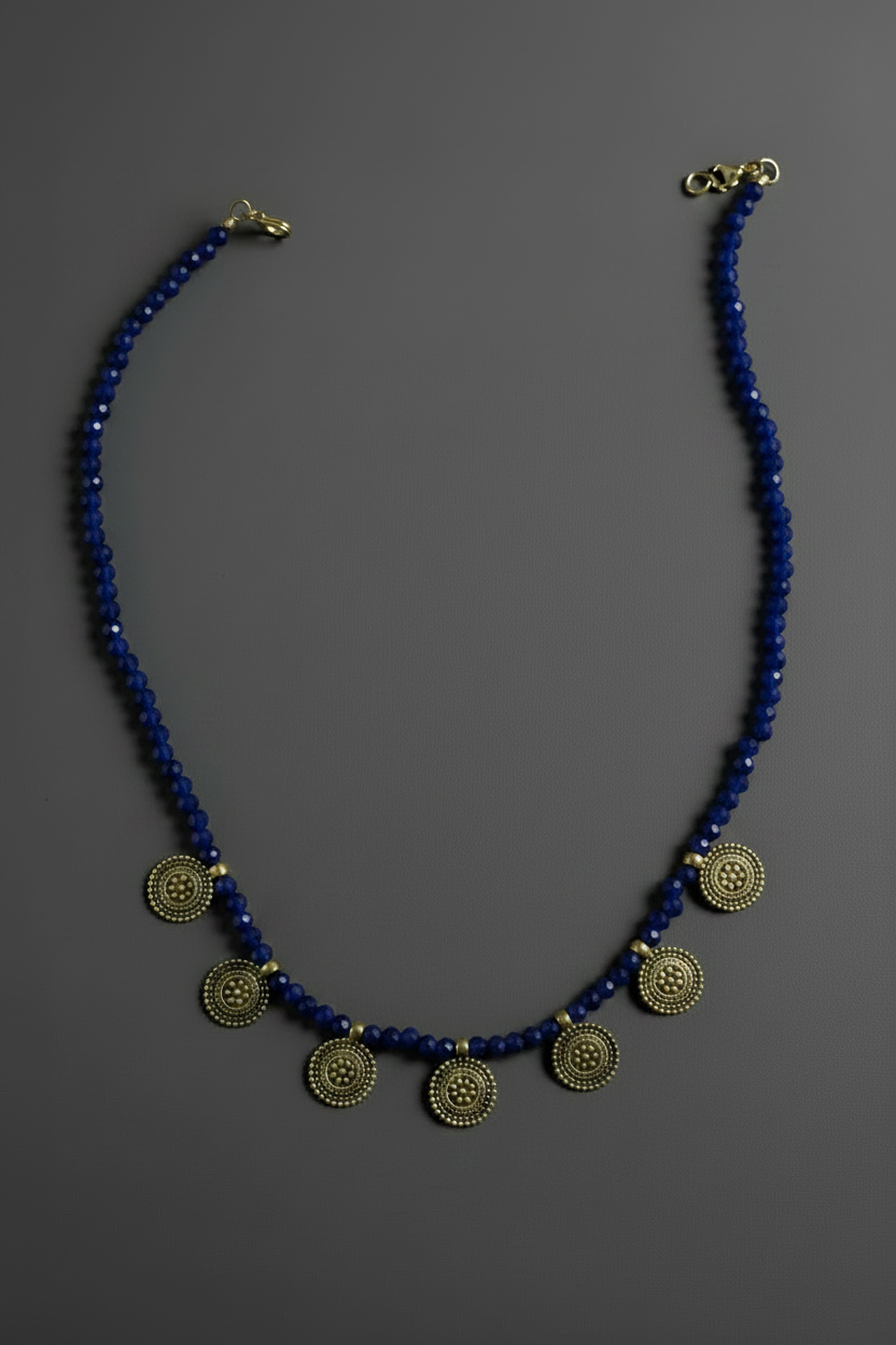 Dark Blue Crystal Chain