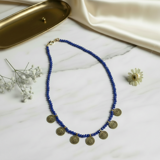 Dark Blue Crystal Chain
