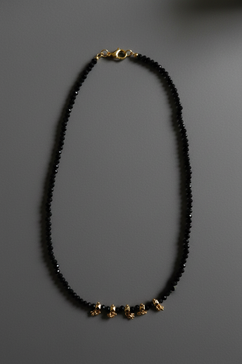 Dark Green Crystal Beads
