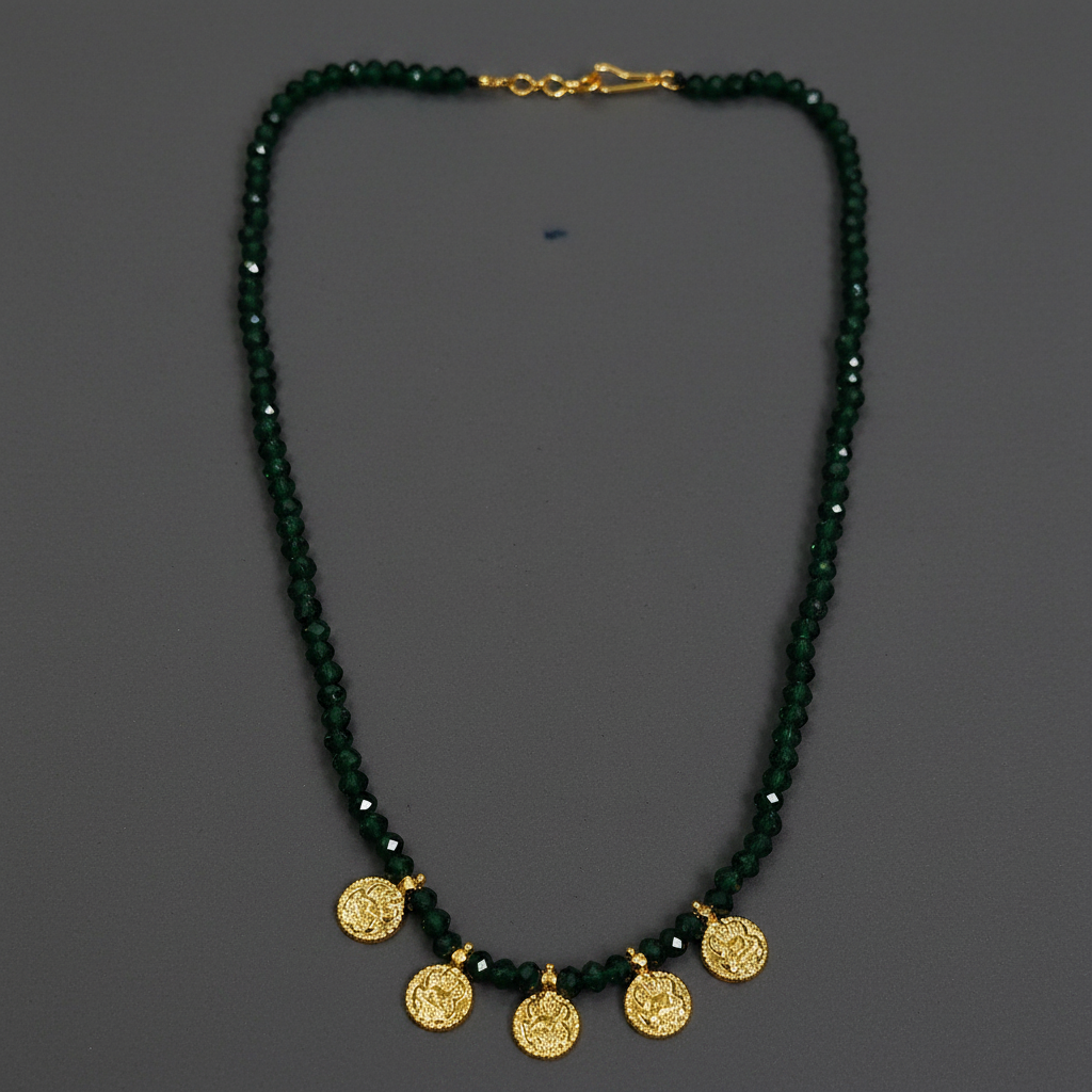 Dark Green Lakshmi Chain