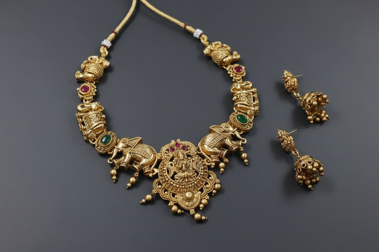 Elephant Temple Necklace