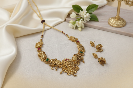 Elephant temple necklace