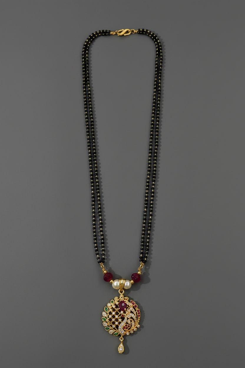 Emerald Mangalsutra 