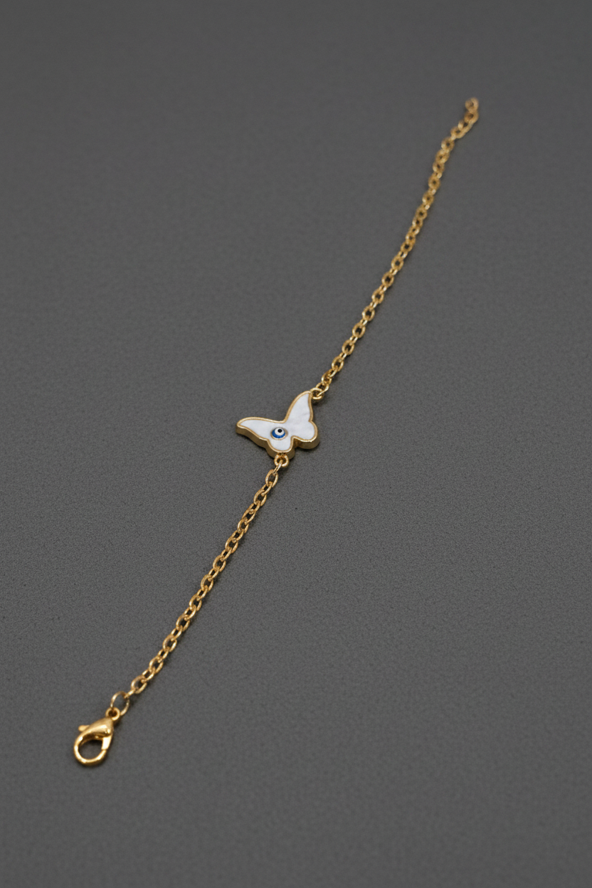 Evil Eye Butterfly Bracelet 
